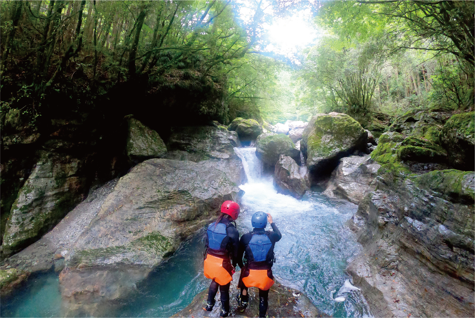 Canyoning on the Niyodo River